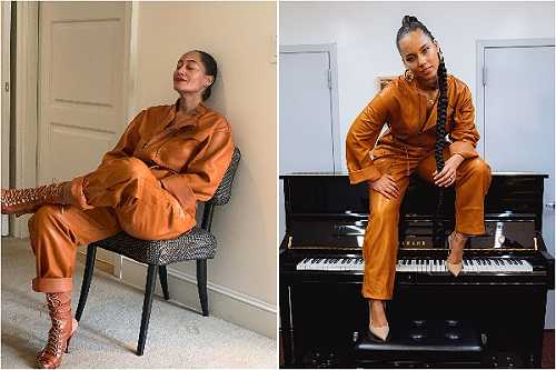 Who Wore It Better? Tracee Ellis Ross and Alicia Keys Go Head-to-Head in Orange Leather 'Fit