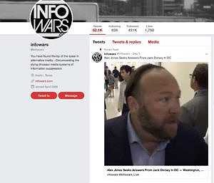 Twitter Finally Bans Alex Jones and Infowars, Citing Abuse