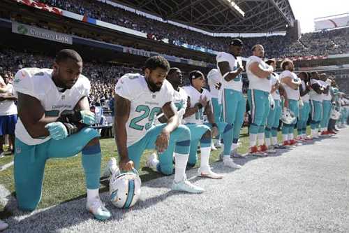 Miami Planned to Suspend Players Who Protest the Anthem, After Backlash, the Entire Policy Is On Hold Miami Planned to Suspend Players Who Protest the Anthem, After Backlash, the Entire Policy Is On Hold