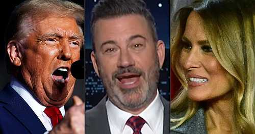 'That Was Just Melania': Jimmy Kimmel Trolls Trump With 1 Fleeting Observation