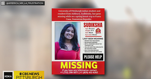 Search intensifies for missing college student Sudiksha Konanki in Dominican Republic. Here's what we know.