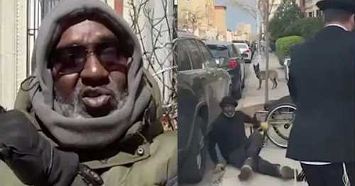 Black Man in Wheelchair Attacked by His Jewish Neighbor, Pushed to the Ground