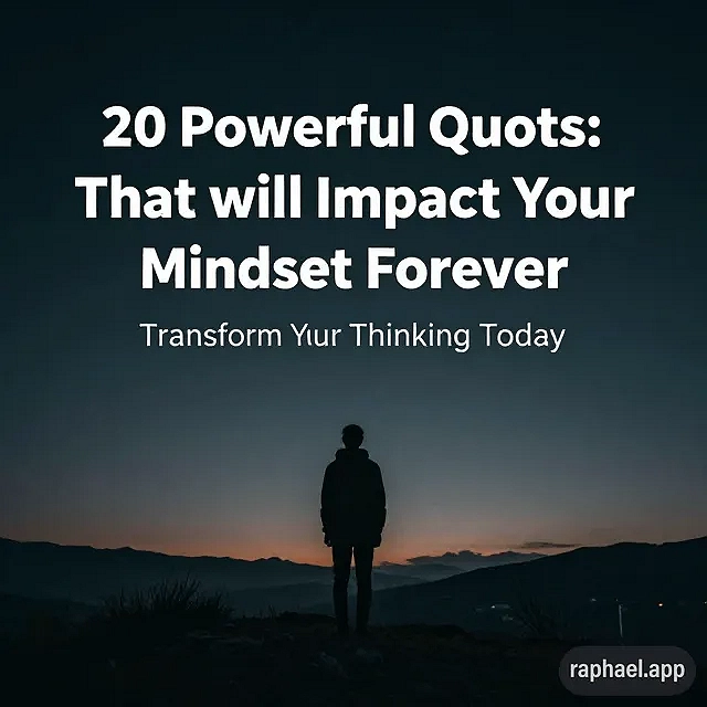20 Powerful Quotes That Will Impact Your Mindset Forever
