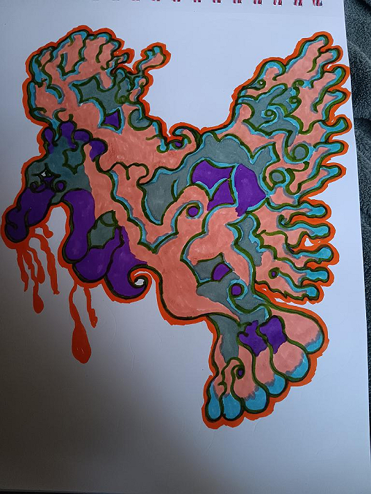 It means we all been thru a lot but we always find joy to fly beyond everything and it represents...